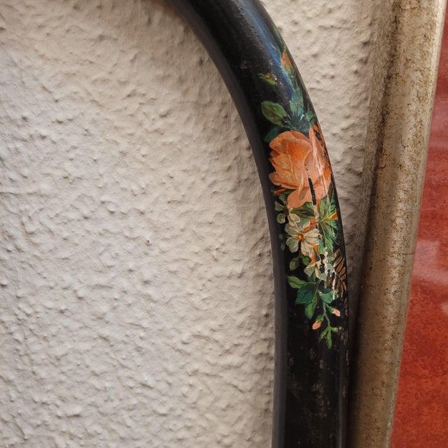 19th Century Bristol Wrought Iron Headboard with Floral Motifs, United Kingdom, 1890s For Sale - Image 11 of 14