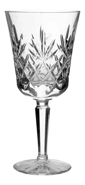 1980s Lenox Crystal Water Goblet Charleston Pattern