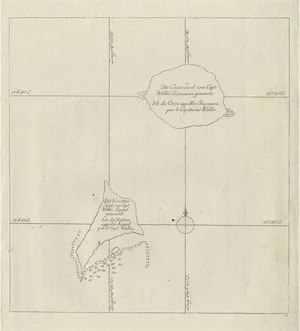 Antique Map of the Cocos or Keeling Islands, 1778