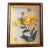 1975 Framed Japanese Silk Flower Art, Dimensional Botanical For Sale