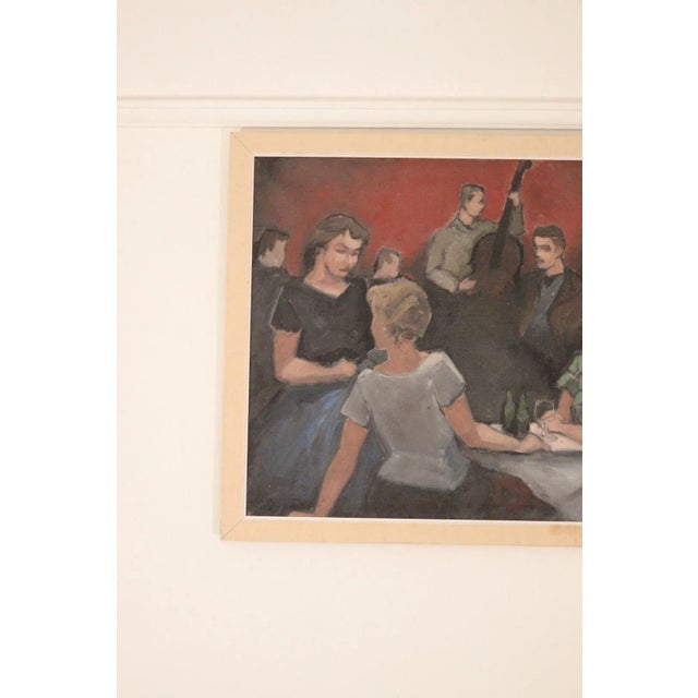 Original Mid-Century Norwegian Oil on Canvas – by Otto Olsen, 1958 – Vintage & Framed | 66.5 × 79.5 cm (26.2" × 31.3") A...