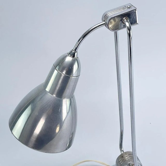 Art Deco Table Lamp Charlotte Perriand Jumo Lamp Work Lamp from Jumo, 1930s For Sale - Image 4 of 10