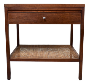 Paul McCobb for Lane Delineator Walnut Caned Side / End Table