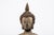 Chinoiserie Vintage Carved Standing Terracotta Thai Buddha Statutes on Stand—A Pair For Sale - Image 3 of 9