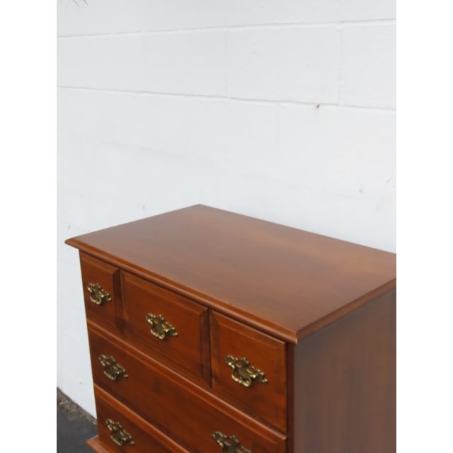 Brown Tall Solid Maple Chest of Drawers 6655 For Sale - Image 8 of 14