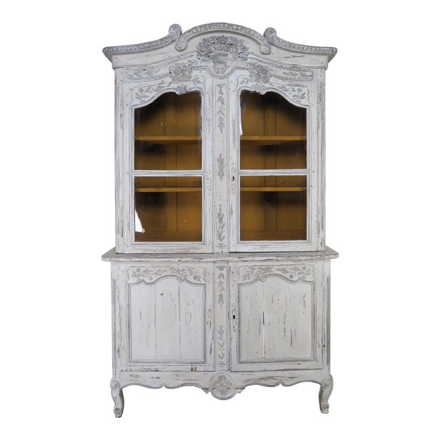 Antique French Louis Xv Style Painted Wedding Armoire Chairish