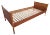 Teak Single Bed by Børge Mogensen for Søborg Møbelfabrik, 1960s For Sale