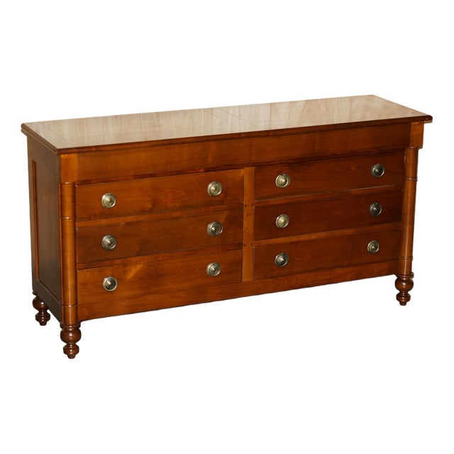 Vintage Grange Paris Cherry Wood Sideboard Bought from Harrods London For Sale
