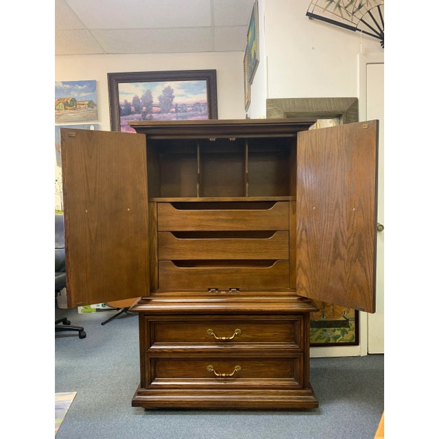 20th Century Spanish Renaissance Revival Style Oakwood Dresser For Sale In West Palm - Image 6 of 13