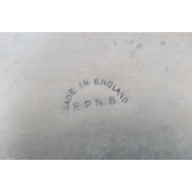 Cobalt Blue Glass Epns Silver Salt Cellar Small Dish Made in England For Sale - Image 9 of 12