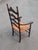 Brown Pair of 1960s American Colonial Revival Ladder-Back Armchairs For Sale - Image 8 of 9
