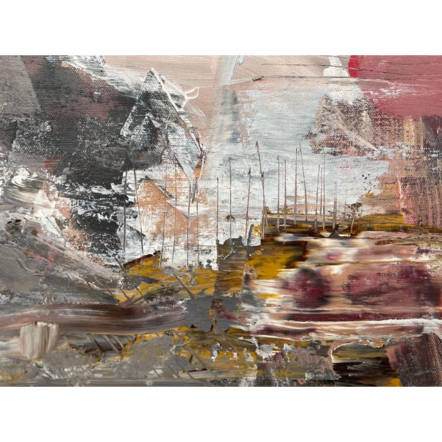 Early 21st Century Black Yellow & Red Abstract Expressionist Art by Contemporary British Artist 2022 For Sale - Image 5 of 18