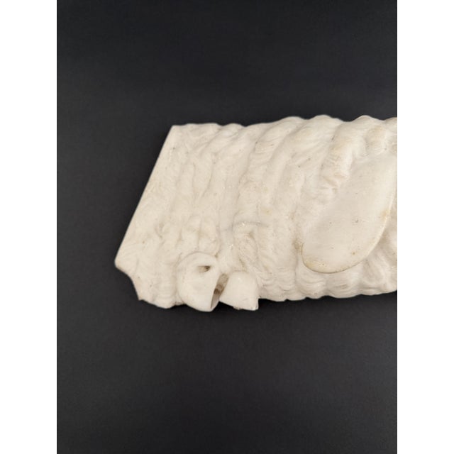 17th Century Marble Fragment Depicting a Lamb, Tuscany For Sale - Image 15 of 18