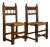 Spanish Side Chairs in Pine, 1800s, Set of 2 For Sale