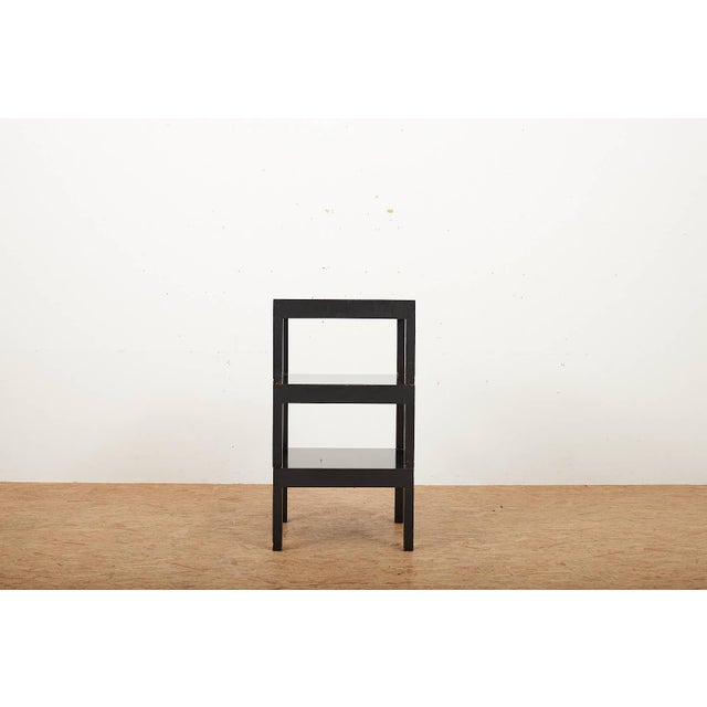Vintage Nesting Tables in Wood Lacquered Black by Ulrich P. Wieser for Wohnbedarf, 1958, Set of 3 For Sale - Image 5 of 17