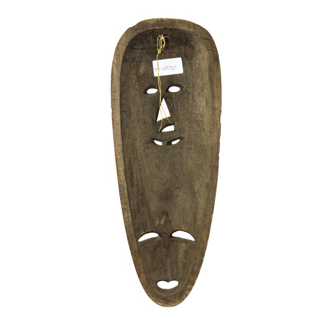 Vintage Wooden Mask, Mid-20th Century For Sale - Image 4 of 6