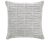 This new accent pillow of East-meets-West design aesthetic showcases a geometrical design with predominant pearl gray...