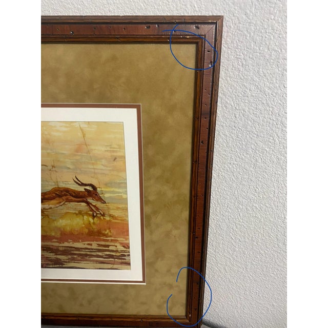 Wood Batik Print by Beth Erlund Johnson, Vintage 2001, Signed and Numbered 105/250 For Sale - Image 7 of 9