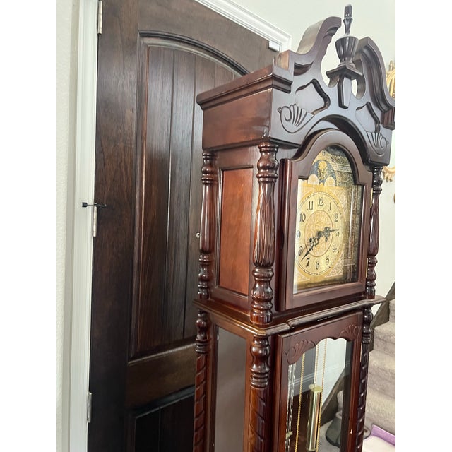 1990s French Grandfather Clock Working Perfectly For Sale In Dallas - Image 6 of 6