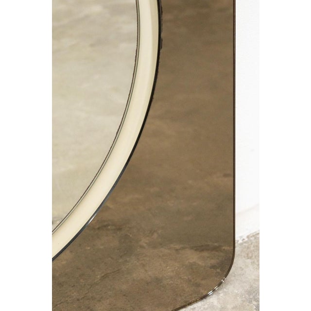 Copper Glass Wall Mirror by Giannobi, Italy, 1980s For Sale - Image 4 of 11