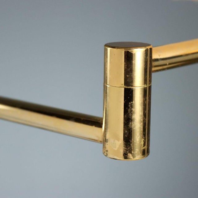 Metal Vintage Table Lamp in Metal and Fabric, Italy, 1980s For Sale - Image 7 of 10