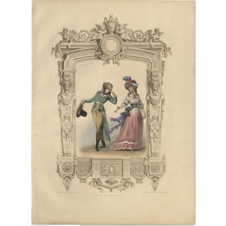 Achille Devéria, Promenade Costume, 1847, Lithograph For Sale