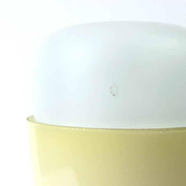 Mid-Century Modern Vintage Cream Glass Lamp by Ivan Jakes for Osvětlovací Sklo, 1970s For Sale - Image 3 of 12