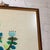 Wood Large Vintage Blue Tulip Tree of Life Crewel Embroidery Bird Butterfly MCM Danish Modern For Sale - Image 7 of 8