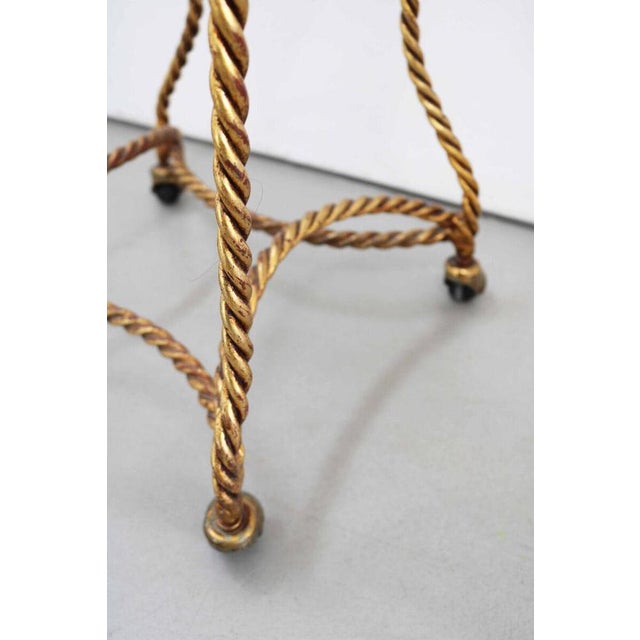 Metal Hollywood Regency Italian Gilt Metal Valet, 1970s For Sale - Image 7 of 14