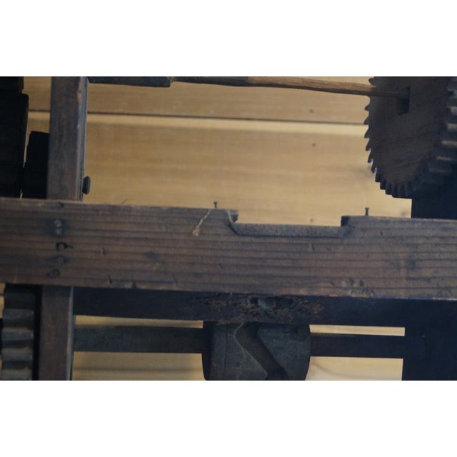 Black 1800s Japanese Zakuri Silk Thread Spinning Wheel For Sale - Image 8 of 10