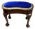 Antique Stool with New Upholstery For Sale