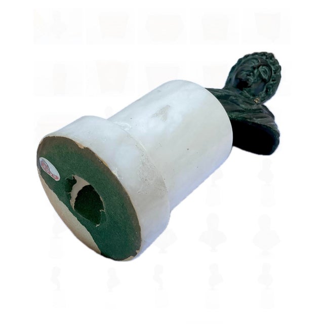 Grand Tour Bronze Bust of a Roman Goddess For Sale - Image 9 of 9