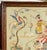 Antique Chinoiserie Gouache Painting in Art Deco Frame.