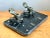 Metal Vintage Brass Skull and Crossbones Inkwell For Sale - Image 7 of 12