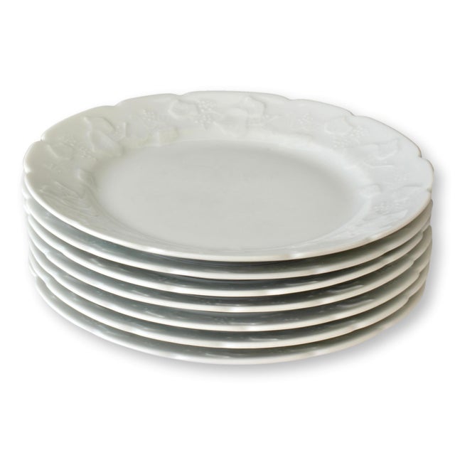 Limoges, France French Limoges Ivy Border Salad Plates, Set of 7 For Sale - Image 4 of 4