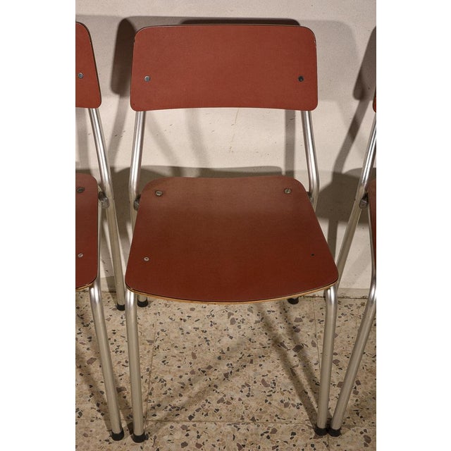Italian Pink Formica & Aluminium Chair, 1950s For Sale - Image 18 of 18