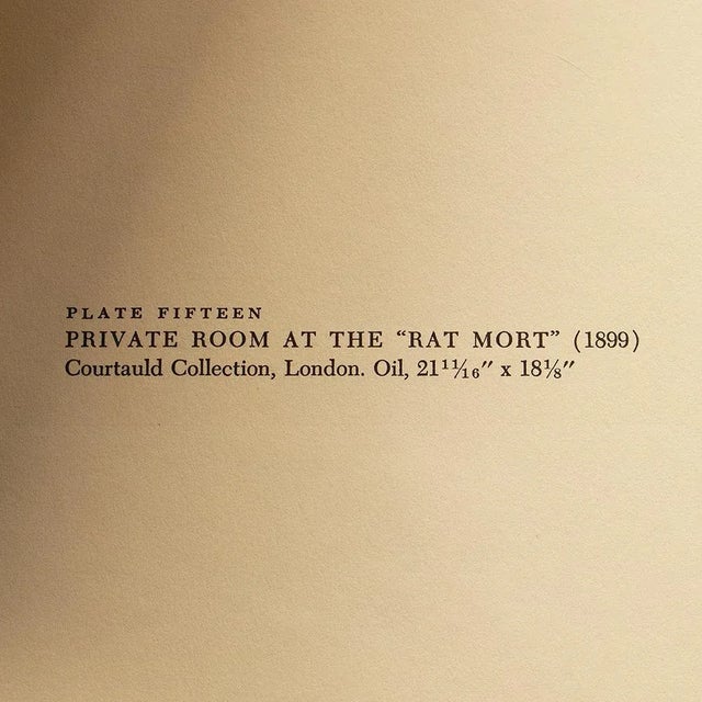 1950s After Toulouse-Lautrec "Private Room at the Rat Mort" Vintage Full Color Print For Sale - Image 4 of 8