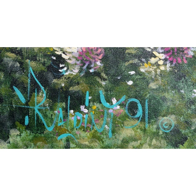 Spanish Bungalo with Red Flowers Rugero Valdini Spanish Date: 1991 Oil on Canvas, Signed l.l. Size: 30 x 40 in. (76.2 x...