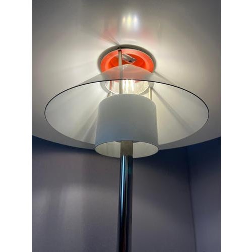 This table lamp is an outstanding design object by Christian Hvidt, created for the renowned Danish manufacturer Nordisk...