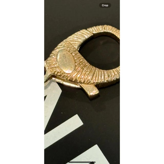 Framed Vintage Lagerfeld Chanel Crystal Logo Chain Belt Fashion For Sale - Image 9 of 17