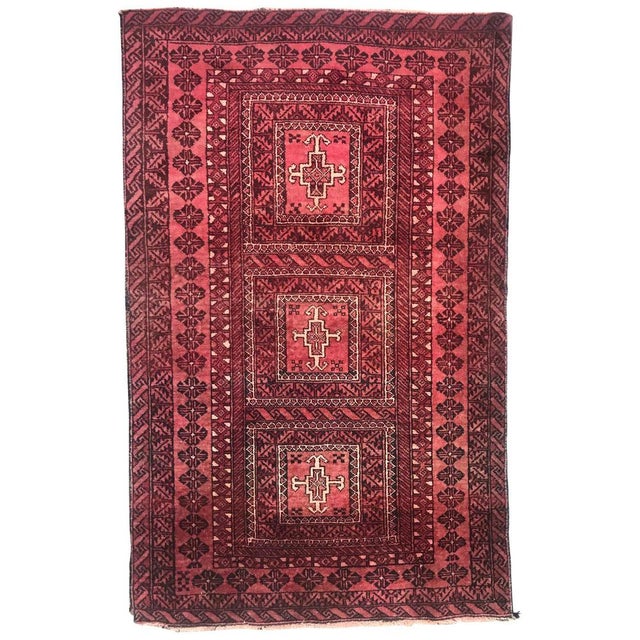 Vintage Turkmen Baluch Rug For Sale - Image 10 of 10