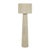 Metal Tapered Natural Chenille Fiber Floor Lamp For Sale - Image 7 of 7