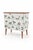 Josef Frank Scandinavian Modern Teak Commode with Clover Wallpaper by Josef Frank For Sale - Image 4 of 10