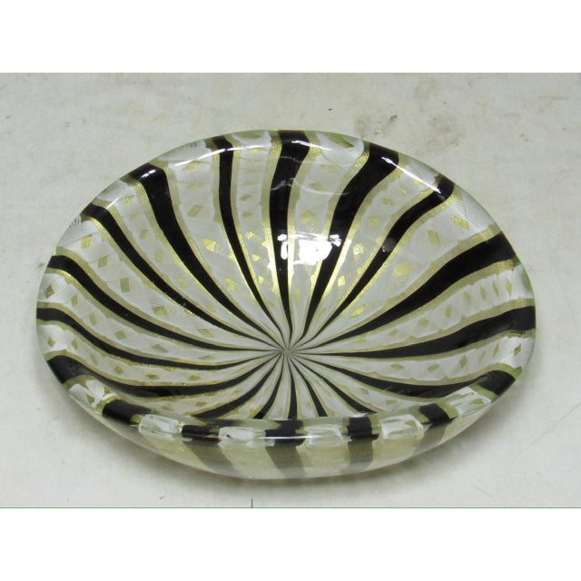 Mid-Century Modern Vintage Murano Art Glass Dish For Sale - Image 3 of 13