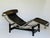 An authentic Model LC4 lounge in leather and chrome. The iconic design by Le Corbusier in collaboration with Pierre...