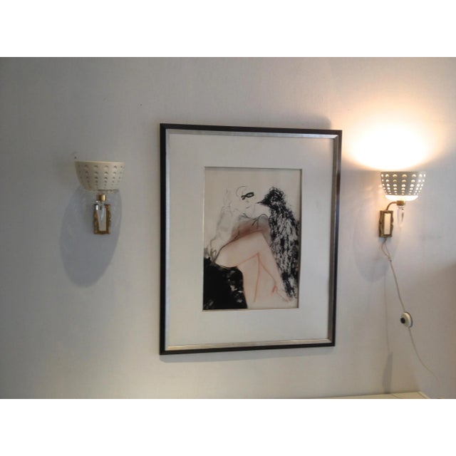 1950s Mid-Century Modern Wall Lamps, 1950s, Set of 2 For Sale - Image 5 of 7