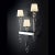 Fosfato fosapv03 wall lamp by mazzega 1946 dimensions: w 54 x d 21 x h 94 cm. Materials: frame: polished chrome. Diffuser:...
