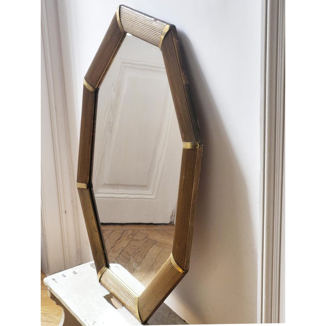 Viennese Art Deco Octagonal Mirror, 1920s For Sale - Image 9 of 10