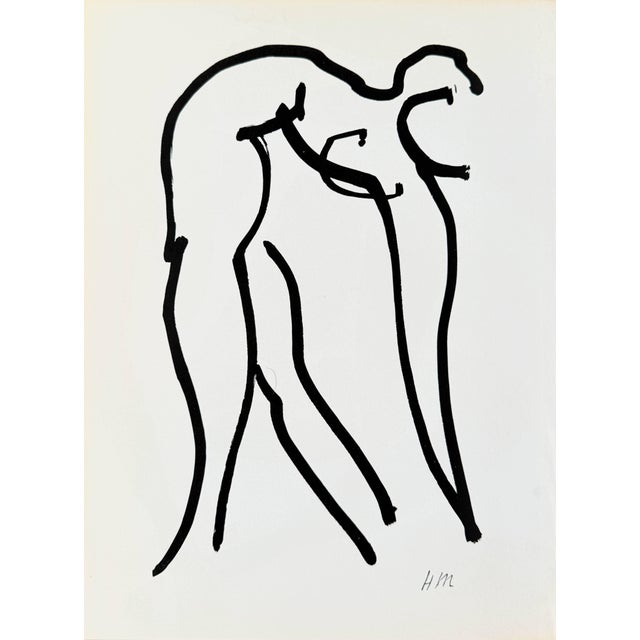 Henri Matisse, Femme Bleue, 1958, Lithograph, in Flawless conditions. Designed 1950 to 1959