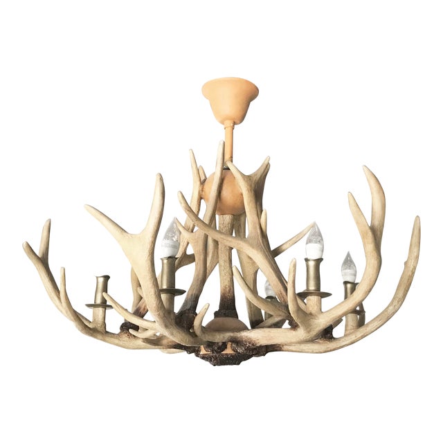 Restoration Hardware Adirondack Antler Chandelier Chairish